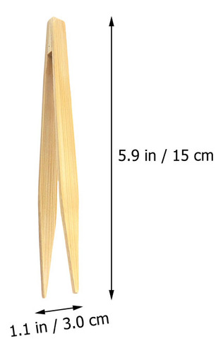 Pinzas De Bambú Para Panadería, 3 Pinzas Para Tostadora, Pin