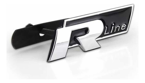 Emblema R Line Negro Frontal Apernado