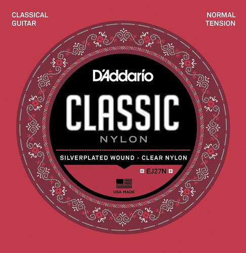 Cuerdas Guitarra Clásica Criolla Acústica D'addario Classic