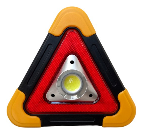 Triángulo De Seguridad Emergencia Led Con Linterna Potente 