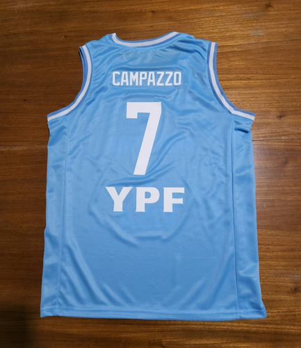 Imagen 2 de 2 de Camiseta Musculosa Argentina Basquet Campazzo 7