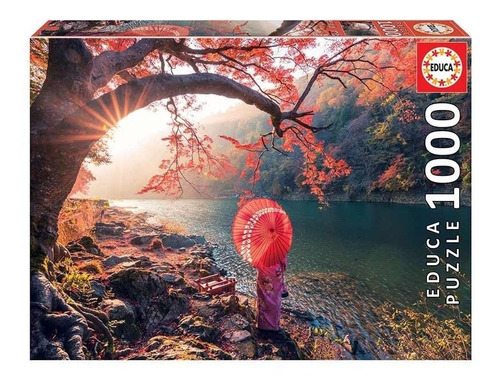 JAPON Japan Jigsaw PUZZLE 1000 PIEZAS EDUCA 18455 AMANECER EN EL RIO KATSURA 