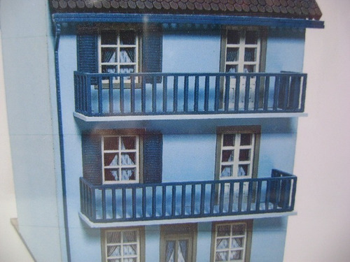 Imagen 4 de 10 de Nico Edificio 3 Pisos Pintado Miniature World H0 (mntw 24)