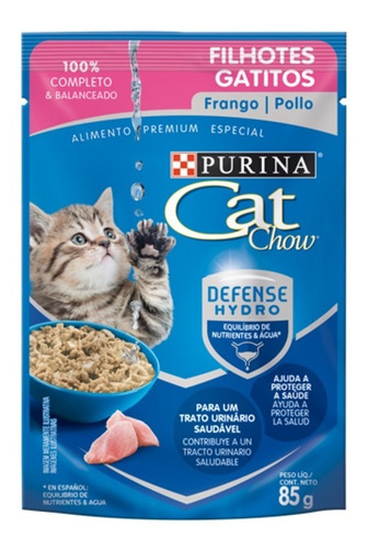 Imagen 1 de 6 de Pouch Cat Chow Para Gatitos X 85 Gr