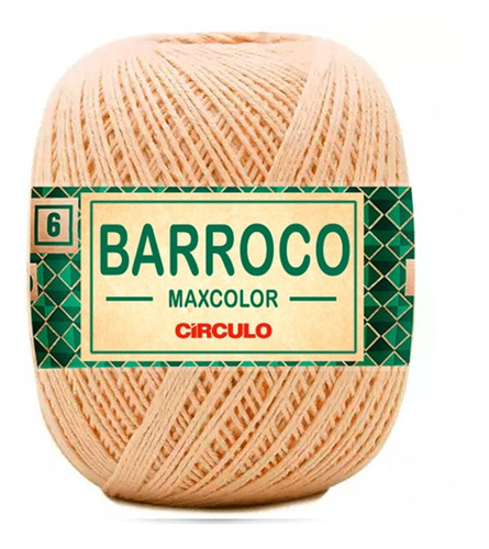 Barbante Barroco Maxcolor 6 Fios 200gr Linha Crochê Colorida Cor Amarelo Candy-1114