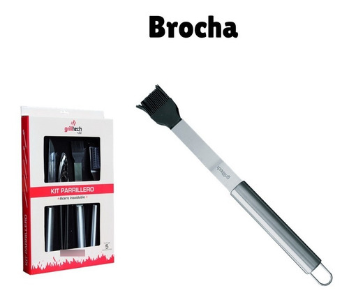 Imagen 8 de 8 de Set Accesorios Parrilleros Grilltech