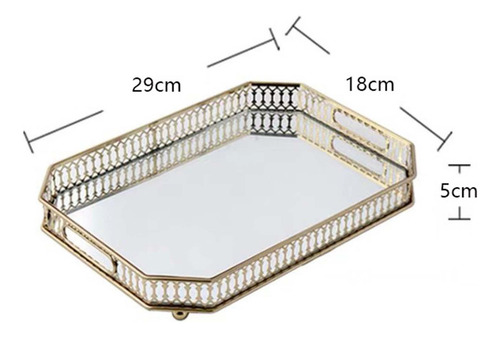 Bandeja De Espejo, Bandeja De Perfume, Bandeja De 29x18cm