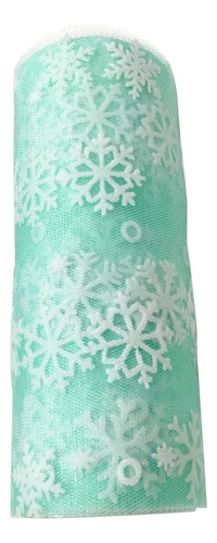Y1m Cinta Malla Navideña Con Forma Copo Nieve, 15 Cm