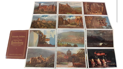 Lote Postales Heidelberg Germany Alemania Antiguas 