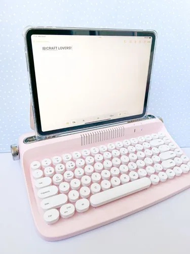 Teclado sem fio vintage Ibi Craft Apto Tablet Pc Celular