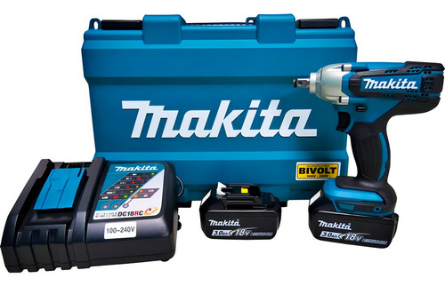 Chave De Impacto À Bateria 18v Com Maleta Dtw190rfe Makita 127/220V