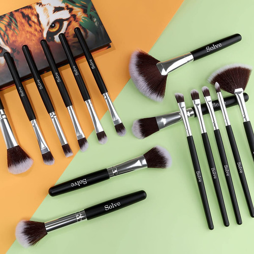 Set De Brochas De Maquillaje, Solve 32 Piezas Brochas De ...