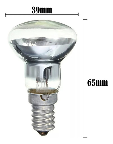 9 Lâmpadas Lava Replacement E14 R39 30w Screw B- Bulb