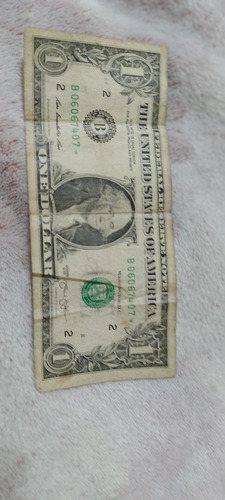 Imagen 1 de 2 de Billete De Un Dolar 