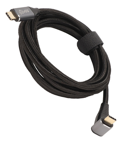 Cabo Usb C De 90 Graus 4k 60hz Suporta Pd100w Tipo C 3.1