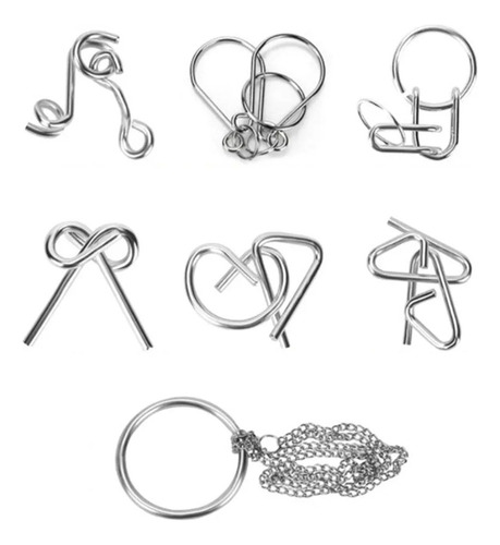 Yy Juego De Lógica China Con Forma De Anillo, 20 Unidades,