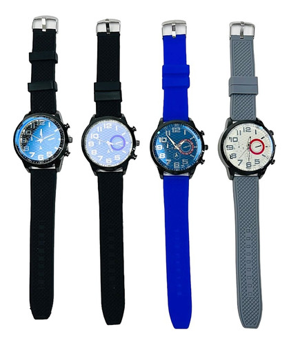 Relojes Pulsera Hombres Silicona Nuevos Por 5 Unidades!