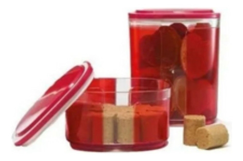 Kit Tupperware Policarbonato Pote Visual - 700 Ml + 1,5 Lt