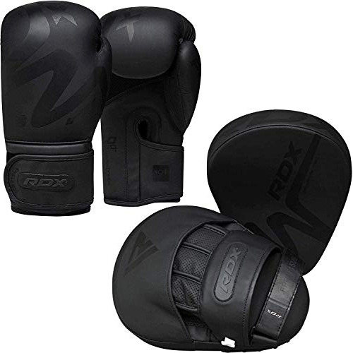 Rdx Boxing Pads And Gloves Set, Convex Skin Leather Hook And