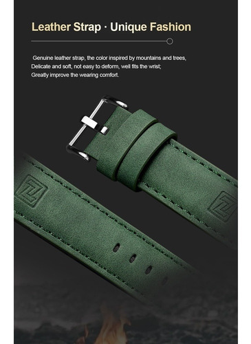 Reloj militar verde analógico digital para hombre Naviforce