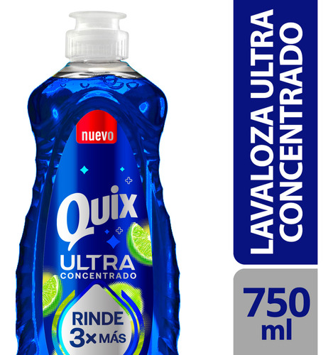 Quix Lavaloza Ultra Concentrado Rinde 3x Más 750ml