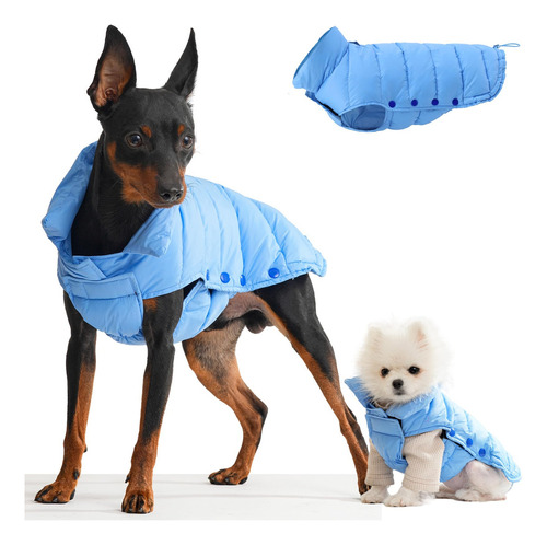 Chaleco Para Perros  Queeice Chaqueta Acolchada Cálida Para