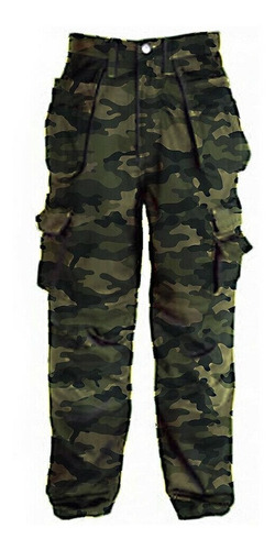 Pantalón Militar Camuflado Para Hombre Ceñido Entubado 