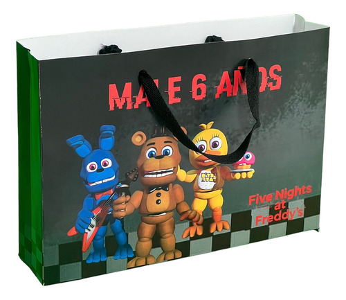 Bolsa Con Manija Personalizada X 15 Five Nights At Freddy's