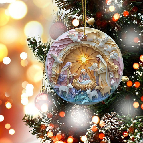 Adorno Para De Navidad, Pequeño Colgante De Nacimiento De
