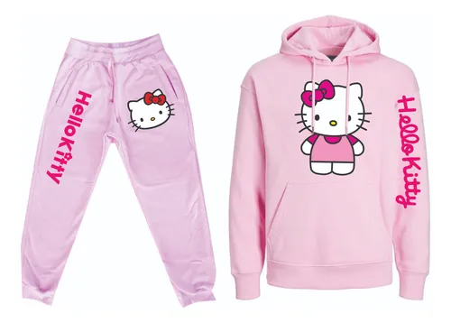 Conjuntos Sudadera Jogger+hoodie Hello Kitty