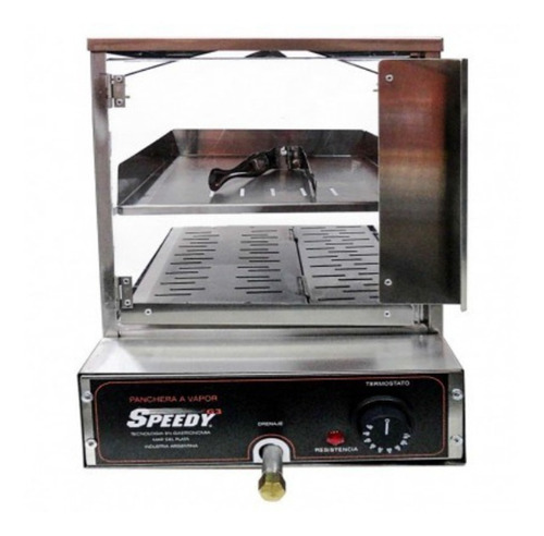 Imagen 2 de 3 de Tostador Compacto Speedy + Panchera A Vapor Speedy Electrico