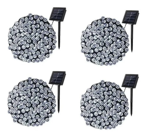 Guirnalda Pack X4 Solar Navideña 10 Metros 100 Led