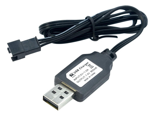 2pcs 7.4v 2s Lipo Li-ion Cargador De Batería Usb Cable 800ma