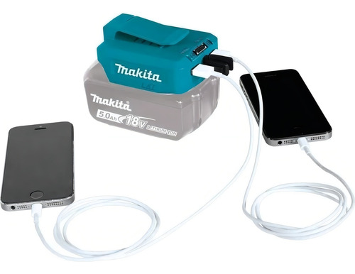 Adaptador Campera Makita 198731-4 Bateria 12v Cxt Usb Mkb