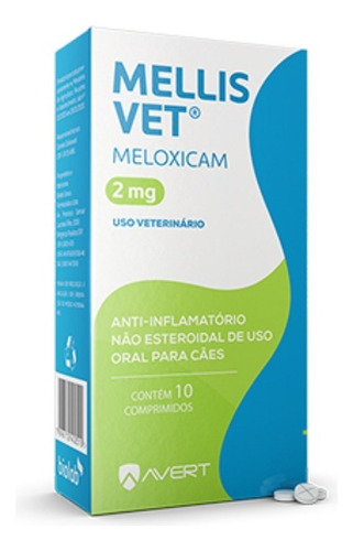 Mellis Vet 2mg - 10 Comp. Avert - - Imediato