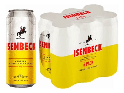 Lata Cerveza Isembeck 473ml Pack X24 Unidades