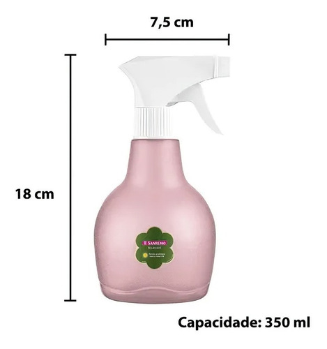 Imagem 5 de 6 de Kit 2 Borrifador Pulverizador 350ml P Jardinagem E Limpeza