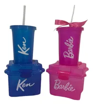 Comprar 10 Combos Fiesta Lonchera Dulcero Y Vaso Bolo Barbie Y Ken