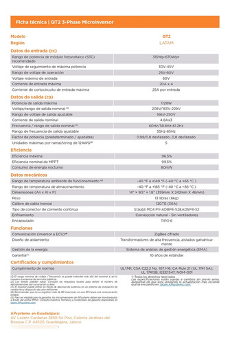 Microinversor Apsystems De 1728w Trifasico 4 Paneles