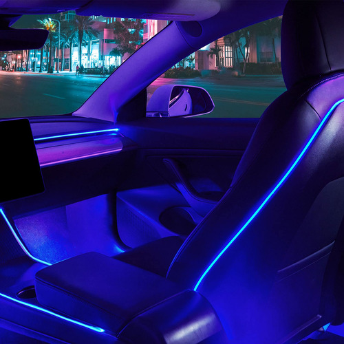 Nestour 2016-2020 Tesla Model 3 Y Interior Car Neon Lights (