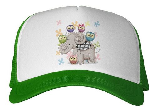 Gorra Owl Buho Lechuza Elefante Dibujo Art