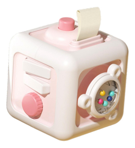 Cubo De Actividades, Juguete Sensorial, Educativo, Cubo Rosa