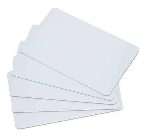 1.000 Tarjetas Identificacion Cr80 Pvc Blanca Alta Calidad