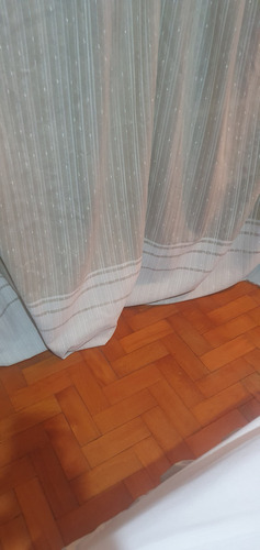Cortina En 1 Paño 1.22 X 2.20m P/riel Americano Beige Mb (Usado)