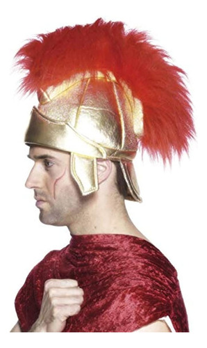 Disfraz De Casco Romano De Soldados Con Pluma