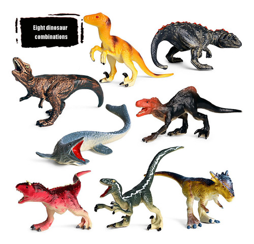 Juguete Decorativo Con Forma De Dinosaurio Gigante En V, 8 P