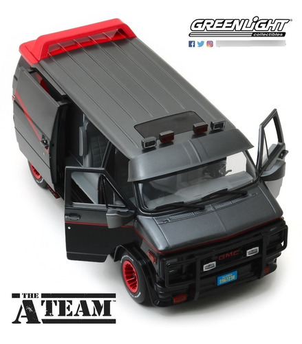 Van Gmc Vandura 1983 A Team Escala 1:18 Greenlight