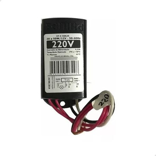 Transformador Eletrônico P/ Lâmpadas Halógenas 12v/20 A 50w