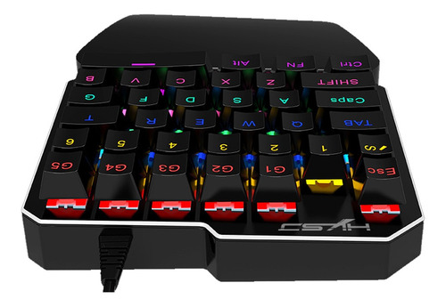 Teclado Profissional Para Jogos Hxsj J100 35 Chave Única Mão