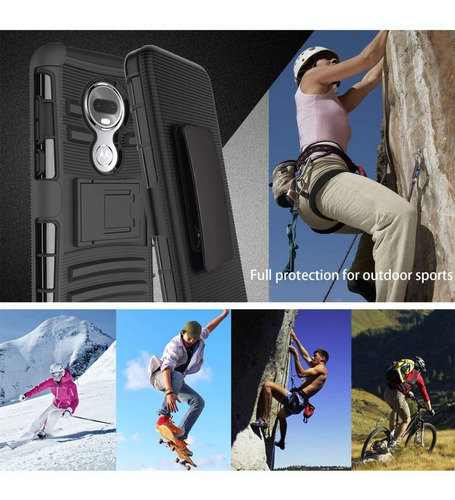 Protector Forro 360 Motorola Moto G7 G7 Plus Armadura Clip
